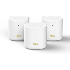 DBIT AX3000 WiFi 6 Mesh Wi-Fi System | 6,500 Sq Ft Coverage & 150 Devices | Dual-Band, Seamless Roaming, Parental Controls | Replaces Wireless Router and Extender | 2 Gigabit Ports Per Unit (3-Pack)