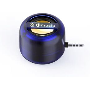 Music Amplifier Speaker for Cell Phones – Plug and Play, 5X Amplification, Crystal Clear Sound, Compact Speaker for Home or Travel (Y8 Transparent Black,Type-c Socket)