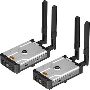 Wireless HDMI Transmitter and Receiver, 1640ft HDMI Extender Kit with LoopOut,2.4/5G 1080P Full HD for Streaming from DSLR,Laptop,Netflix,YouTube to TV/Projector,Outdoor/Indoor Use