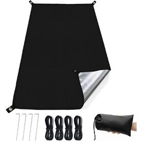 KRUI Tent Footprint, PU 2000 Waterproof Camping Tarp, Durable Tent Floor Saver for Hiking, Backpacking, Hammock, Beach and Picnic