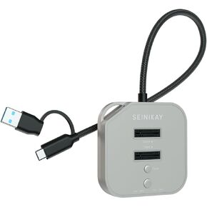 M.2 NVME/AHCI SSD Duplicator – Portable NVME Cloner Duplicator with 20Gbps C to C-A Cable, Offline Clone, Tool-Free Design, Progress LED & Fast Heat Dissipation