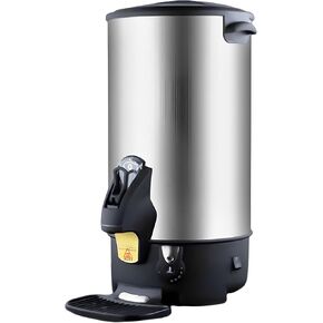 Commercial Electric Kettle Warmer Stainless Steel Hot Water Dispenser Hot Water Boiler And Warmer with Faucet Quick-Temp or Boil for Tea Coffee 1500W 8.8 Liter Capacity