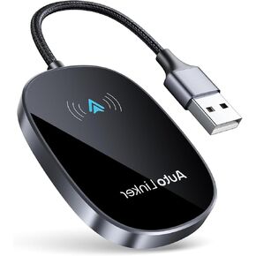 Wireless Adapter for Android Phones – Convert Wired Dashboard Connection to Wireless | for Cars with Built-in Wired System | Fast & Stable Plug & Play Use