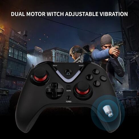 ROTOMOON Wireless Game Controller with LED Lighting Compatible with Xbox One S/X, Xbox Series S/X Gaming Gamepad, Remote Joypad with 2.4G Wireless Adapter, Rechargeable Battery in Saudi Arabia