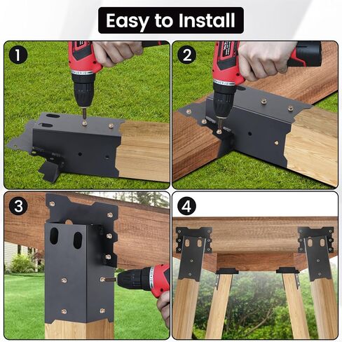 Deer Blind Brackets, Outdoor 4 x 4 Platform Bracket, 12 / 14 Gauge Steel Elevator Brackets for Deer Stand, Hunting Blinds, Shooting Shack in Saudi Arabia