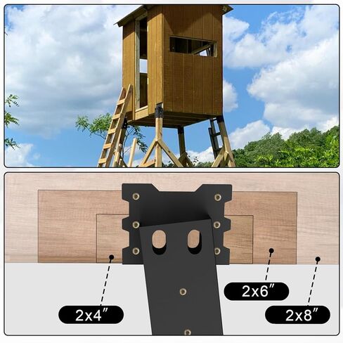 Deer Blind Brackets, Outdoor 4 x 4 Platform Bracket, 12 / 14 Gauge Steel Elevator Brackets for Deer Stand, Hunting Blinds, Shooting Shack in Saudi Arabia