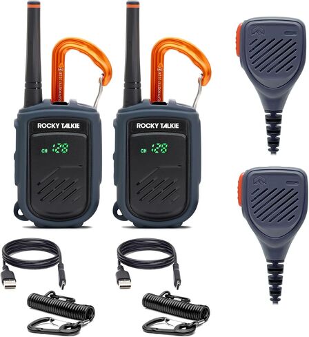 Mountain Radio, Long Range Walkie Talkie, FRS Handheld Radio, 4 Day Battery Life, Max Durability, 2 Pack in Saudi Arabia