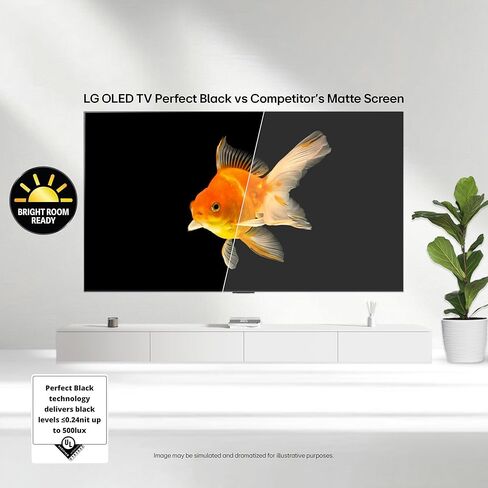 LG 55 بوصة فئة OLED EVO AI 4K C5 Series Smart TV W/Dolby Atmos ، Dolby Vision ، HDR10 ، AI Super Upscaling 4K ، Movidmaker Mode ، Wow Orchestra ، Alexa Breanting (OLED55C5PUA ، 2025) in Saudi Arabia