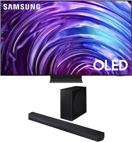 Samsung QN65S95DAFXZA 65 Inch OLED 4K Smart TV with Dolby Atmos with a Samsung HW-Q990D 11.1.4ch Soundbar with True Dolby Atmos Sound (2024) in Kuwait