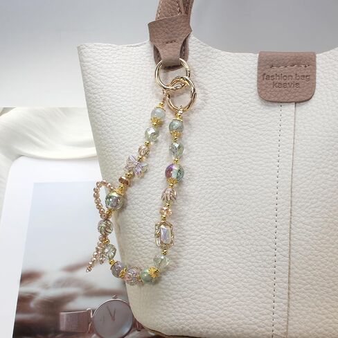 Beaded Phone Charms Strap,Bracelet Wrist Lanyard,Cute Phone Key Chain,Phone Case Accessories for Bag Wallet in Kuwait
