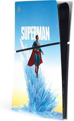 Skinit Decal Gaming Skin Compatible with PS5 Slim Digital Edition Console - Officially Licensed Superman 2025 Superman & Krypto Watch The Earth Design in Saudi Arabia