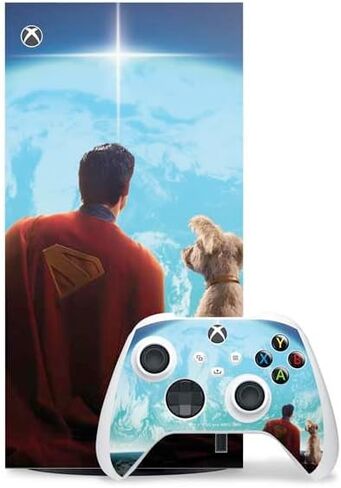 Skinit Decal Gaming Skin Compatible with Xbox Series X Digital Edition Bundle - Officially Licensed Superman 2025 Superman & Krypto Watch The Earth Design in Kuwait