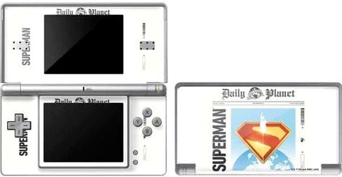 Skinit Decal Gaming Skin Compatible with DS Lite - Officially Licensed Superman 2025 Superman & Krypto Watch The Earth Design in Saudi Arabia