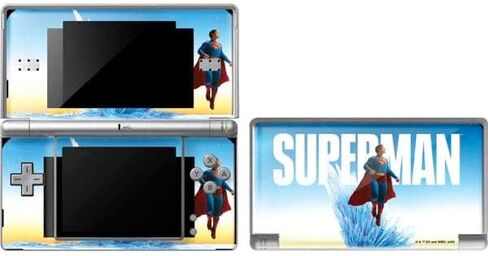 Skinit Decal Gaming Skin Compatible with DS Lite - Officially Licensed Superman 2025 Superman & Krypto Watch The Earth Design in Saudi Arabia