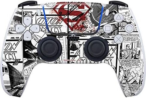 Skinit Decal Gaming Skin Compatible with PS5 Controller - Officially Licensed Superman 2025 Superman & Krypto Watch The Earth Design in Kuwait