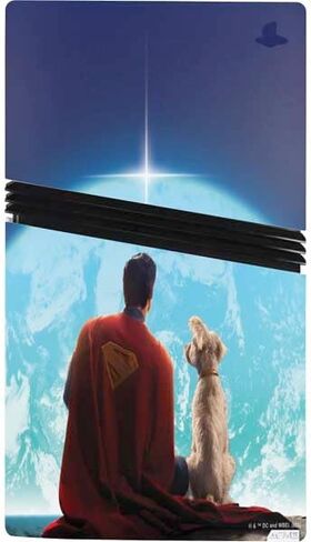 Skinit Decal Gaming Skin Compatible with PS5 Pro Console - Officially Licensed Superman 2025 Superman & Krypto Watch The Earth Design in Saudi Arabia