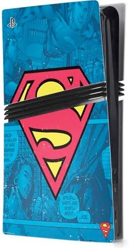 Skinit Decal Gaming Skin Compatible with PS5 Pro Console - Officially Licensed Superman 2025 Superman & Krypto Watch The Earth Design in Saudi Arabia