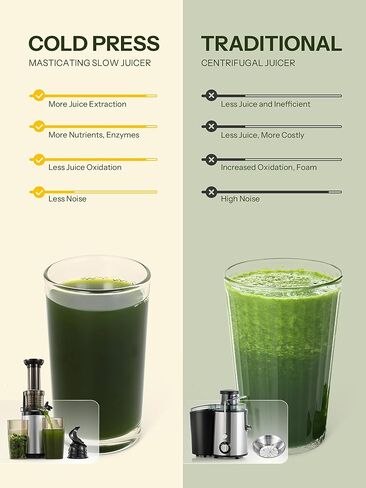 Masticating Juicer Machines, Reemix Cold Press juicer Machine | Compact & Small Size, Juice Extractor, Nutrient and Vitamin Dense, BPA-Free Tritan, Easy to Clean (Silver) in Saudi Arabia