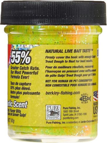 Berkley Gulp! Trout Dough , Marshmallow Cluster, 1-4/5 oz in Saudi Arabia