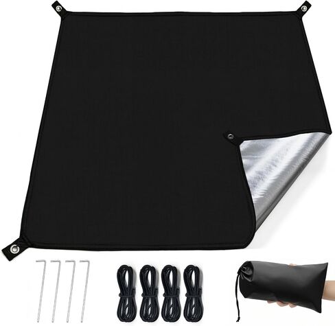 KRUI Tent Footprint, PU 2000 Waterproof Camping Tarp, Durable Tent Floor Saver for Hiking, Backpacking, Hammock, Beach and Picnic in Kuwait