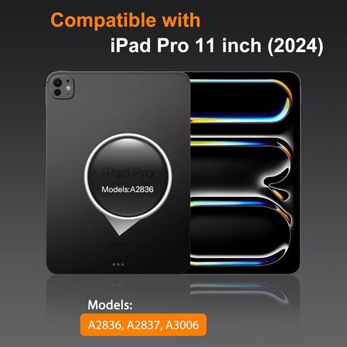 SPARIN 2 Pack Screen Protector for iPad Pro 11 inch M4 2024 (5th Generation), 9H Hardness Tempered Glass with Easy Application Tray, Face ID & Apple Pencil Compatible and Case Friendly in Saudi Arabia