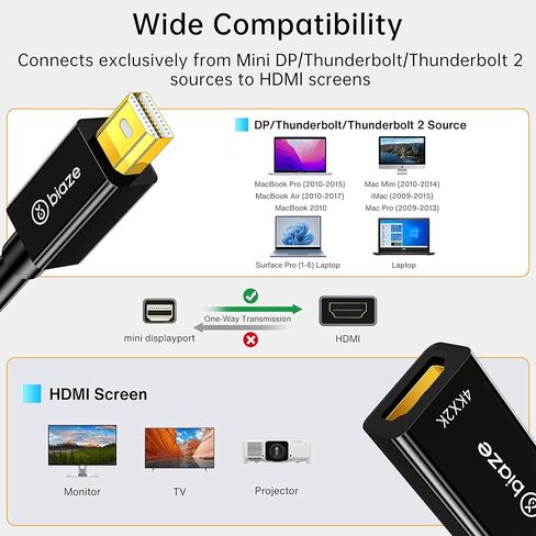 محول USB إلى HDMI ، 4K@60Hz HDR لجهاز الكمبيوتر المحمول/الكمبيوتر/التلفزيون/الشاشة/جهاز الإسقاط ، التوصيل والتشغيل ، نقل الفيديو الصوتي HD ، متوافق مع Windows/Mac/PS5/Xbox (USB إلى محول HDMI) in Kuwait