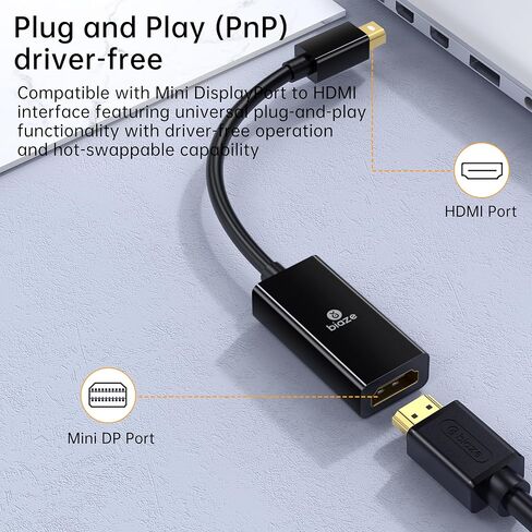 محول USB إلى HDMI ، 4K@60Hz HDR لجهاز الكمبيوتر المحمول/الكمبيوتر/التلفزيون/الشاشة/جهاز الإسقاط ، التوصيل والتشغيل ، نقل الفيديو الصوتي HD ، متوافق مع Windows/Mac/PS5/Xbox (USB إلى محول HDMI) in Kuwait