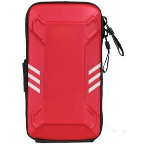 Arm Band for Phone for Running Men Waterproof Reflective Sports Arm Bag Fitness Night Running Jogging Cycling Phone Case Holder Wallet Armband Pouch (White)