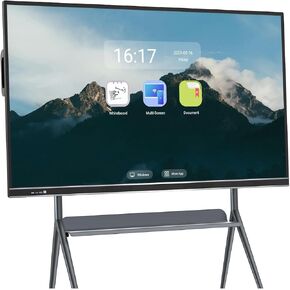Interactive Whiteboard, 1080p Monitor 75 Inch Digital Electronic Smart Board for Classroom, Touch Screen All-in-One Computer for Presentation and Education samrt Board for Conference