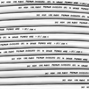 Sky High Car Audio OFC 14 Gauge Primary Wire 100ft (Red)