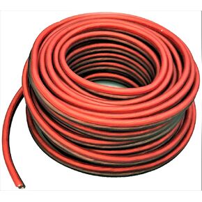 Absolute USA SWS16R25 Professional Premium Speaker Wire 16 Ga 25' - Clear Red and Brown