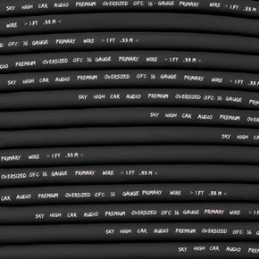 Sky High Car Audio OFC 16 Gauge Primary Wire 100ft - Black