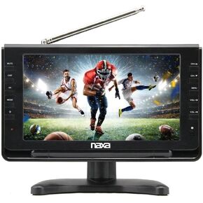 Naxa Electronics NT-110 10-inch Portable TV & Digital Multimedia Player with Car Package, Compatible with USB, SD Cards, Black