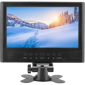 Portable TV, 1080p 9 Inch ATSC Car Digital Analog ATV Television, Support USB, TF Card, U Disk, with 1500mAh Rechargeable Battery, Bracket, 12V Car Charger