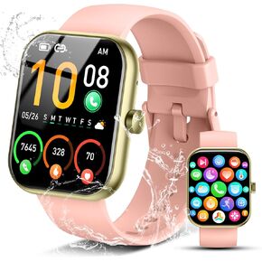 Watch Smart Watch for Men Women ، 1.96 "HD Tracker Running Watch (الإجابة/إجراء مكالمة) ، IP68 مقاوم للماء ، عداد الخطى ، نوم/خطوة/نشاط/معدل ضربات القلب ، الساعة 110+ MODE SMART