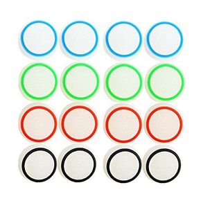 CTYRZCH 8 Pairs/16 PCS Replacement Silicone Analog Controller Joystick Luminous Thumb Stick Grips Caps Cover for PS4 PS3 Xbox One/360 Wireless Controllers