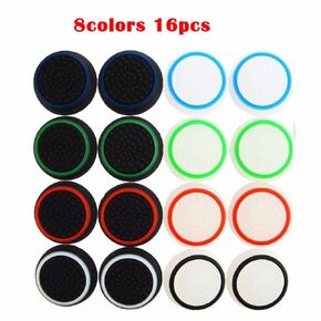 VizGiz 16PCS Non-slip Noctilucent Silicone Analog Joystick Thumbstick Thumb Stick Grip Grips Cover Caps Cases Skin Replacement for PS 3 4 PS3 PS4 Accessories Xbox 360 One Controller ( 8 Pair Color )