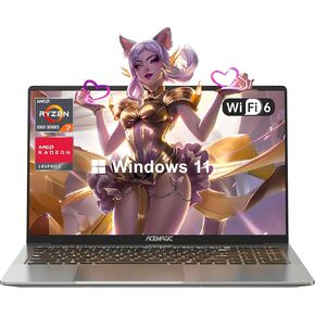 جهاز كمبيوتر محمول acemagic 16.0 بوصة ، 2025 16 جيجابايت DDR4 512GB SSD Windows 11 كمبيوتر محمول ، كمبيوتر محمول مع معالج intel 12th رباعي النواة (حتى 3.6 جيجا هرتز)