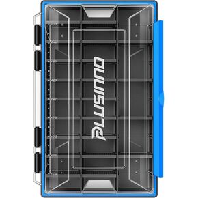 Plusinno Tackle Box Organizer ، 1/2 عبوات صواني معالجة مقاومة للماء ، صندوق معالجة الصيد مع مقسمات قابلة للإزالة ، صناديق الصيد في صناديق الصيد وتخزين المعالجة الطرفية