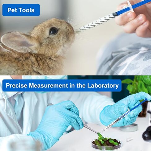 محاقن بلاستيكية من OFFCUP، 50 قطعة حقنة بدون إبرة، حقنة قياس سائل 1 مل مع طرف منزلق Luer لإعادة تعبئة وقياس السوائل، تجربة مختبرات علمية، تغذية الحيوانات الأليفة (بدون إبرة) in Kuwait