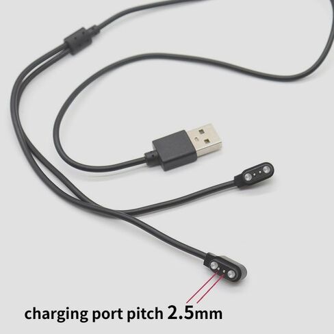 شاحن النظارات الذكية ، حزمة واحدة متوافقة مع نظارات SmartGlasses شحن كابل سلك USB المغناطيسي (فقط تناسب نظارات 2.5 مم) in Kuwait