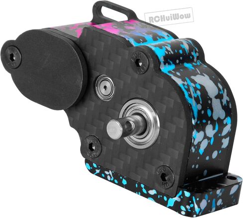 RCHuiWow LCG Center Gearbox Transmission Box ترقيات جزء لـ SCX10 SCX10 II 90046 90047 1/10 RC Crawler Car، علبة تروس ناقل الحركة الأوسط من الألومنيوم، أخضر in Kuwait