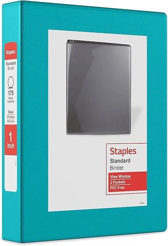 Staples 82642 Standard 2-Inch 3-Ring View Binder Orange (26446-Cc) in Saudi Arabia