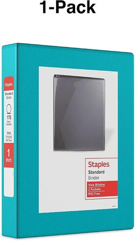 Staples 82642 Standard 2-Inch 3-Ring View Binder Orange (26446-Cc) in Saudi Arabia