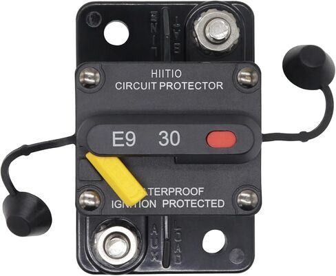 30A Circuit Breaker for Boat Trolling Motor Marine ATV Vehicles Stereo Audio Battery Solar System, Waterproof Manual Reset Switch, DC 12V-48V (30 Amp) in Kuwait