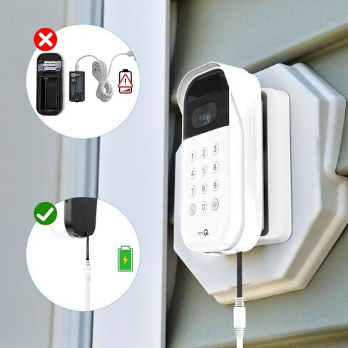 iTODOS 2 Pack كابل طاقة ومحول طاقة بطول 20 قدم/6 متر متوافق مع Blink Outdoor 4 (الجيل الرابع)، مقاوم للطقس في الهواء الطلق، كابل شحن مسطح للكاميرا Blink (ليس لـ Blink XT3/XT2/Mini) - أسود in Kuwait