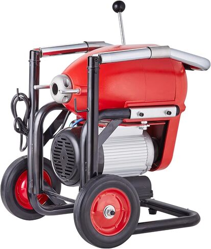 VEVOR 50FTx1/2Inch Drain Cleaner Machine, Sewer Snake Electric Drain Auger Cleaner with 4 Cutter & Foot Switch for 2" to 4" Pipes in Kuwait