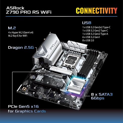 ASRock Z790 PG Lightning/D4 Motherboard, Supports Intel 12th and 13th Generation CPU (LGA1700), Z790 Chipset, DDR4 ATX Motherboard in Saudi Arabia