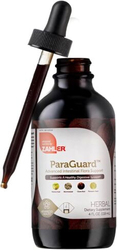 Zahler - ParaGuard Liquid Drops - Gut Health Supplement - Formula has Wormwood, Garlic Bulb, Pumpkin Seed, Clove & More - Natural Support for Humans - Certified Kosher (4 Oz) (4 oz., Drop) in Saudi Arabia