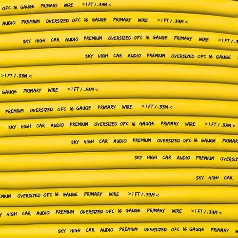 Sky High Car Audio OFC 16 Gauge Primary Wire 100ft - Black in Saudi Arabia
